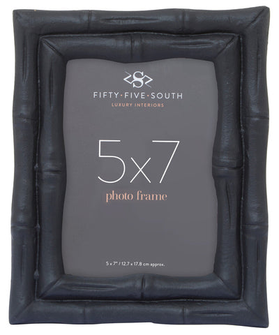 Hiba 5 X 7 Black Finish Bamboo Effect Photo Frame