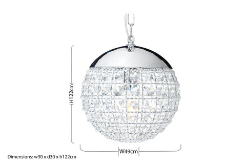 Kensington Townhouse Crystal Beads Pendant Light