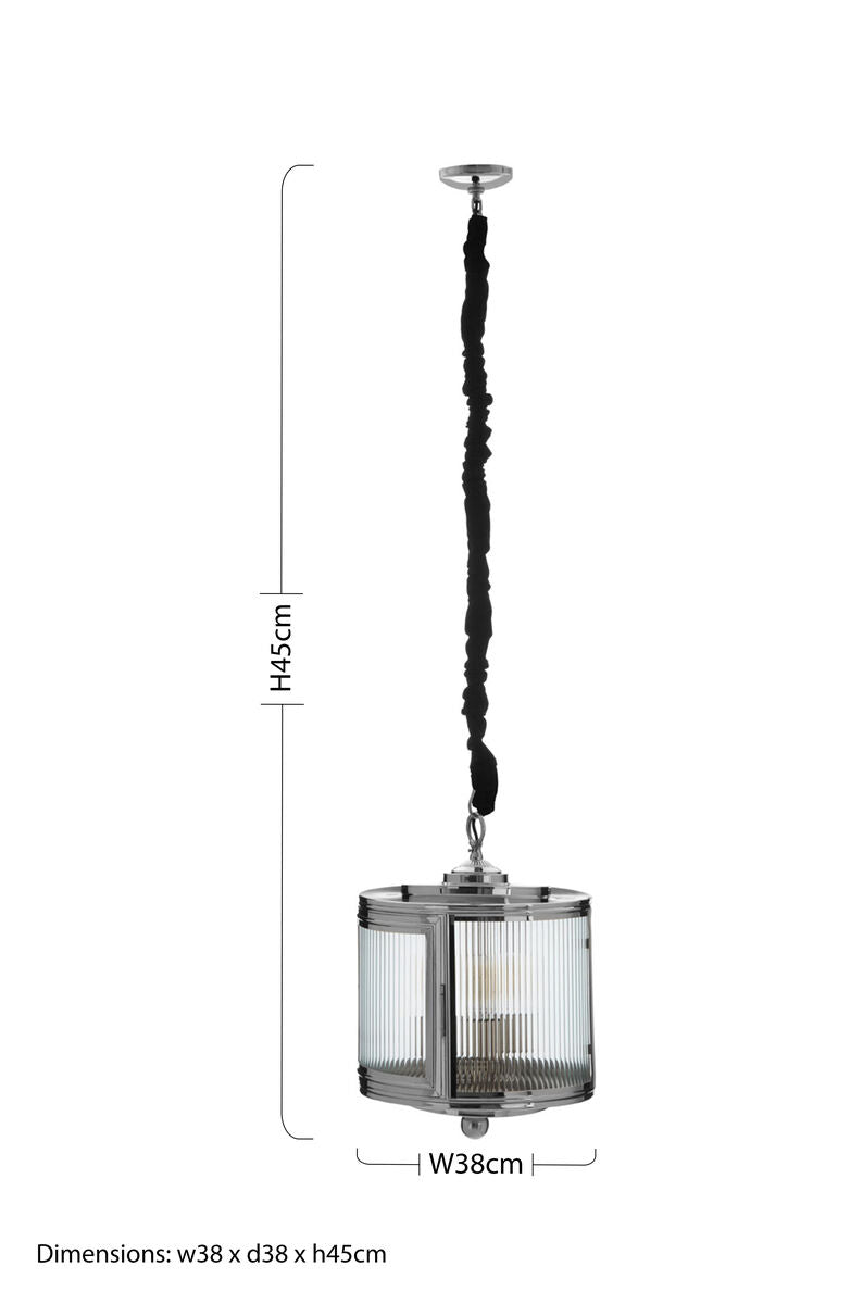 Calina Small Glass Pendant Light