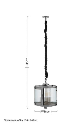 Calina Small Glass Pendant Light
