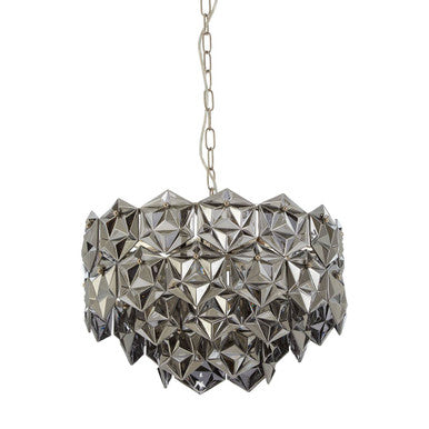 Rydello Smoked Grey Glass Chandelier
