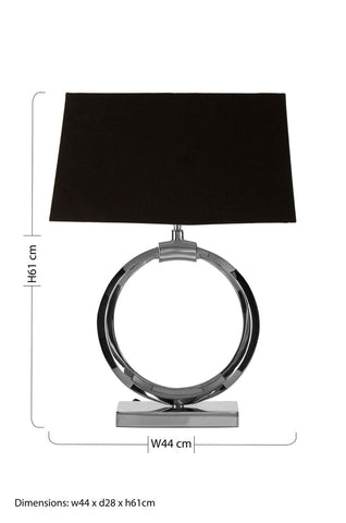 Skye Table Lamp with Single Ring Base