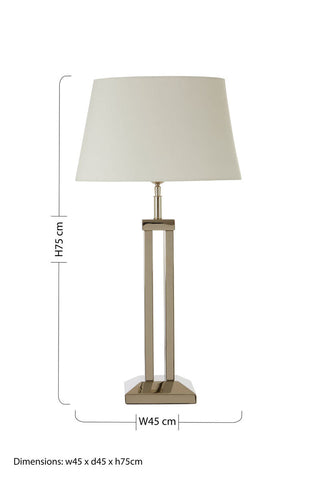 Skye Table Lamp with Dual Rod Base