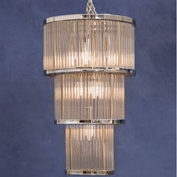 Salasco 3 Tier Nickel Finish Chandelier 38cm