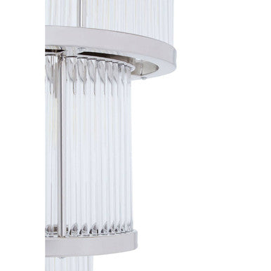 Salasco 3 Tier Nickel Finish Chandelier 38cm