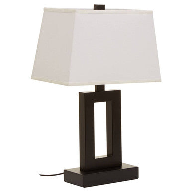 Leora Black and White Table Lamp