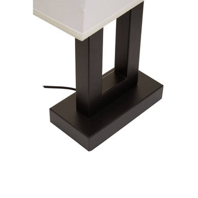 Leora Black and White Table Lamp