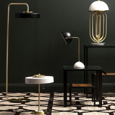 Murdoch Brass Finish Table Lamp with Marble Base