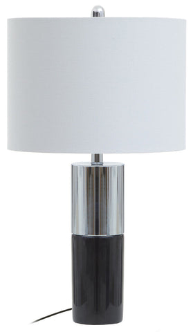 Edgar Black Marble and Chrome Table Lamp