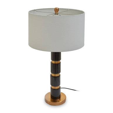 Elin Black Marble and Brushed Gold Table Lamp