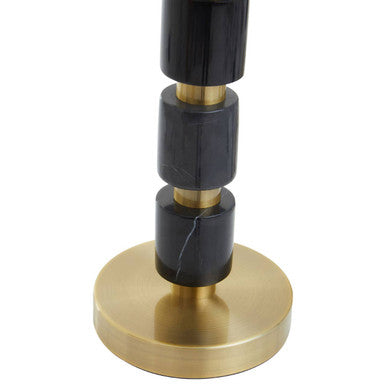 Elin Black Marble and Brushed Gold Table Lamp