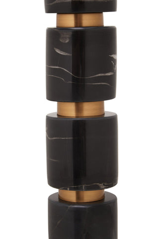 Marmo Grey Fabric Shade Table Lamp
