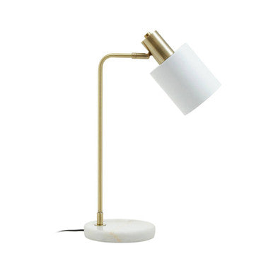 Newton White Shade Desk Lamp