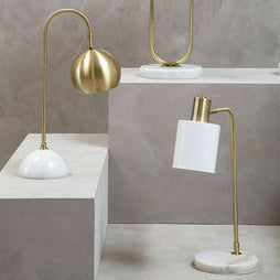 Newton White Shade Desk Lamp