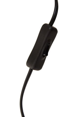 Trieste Matte Black and Glass Table Lamp