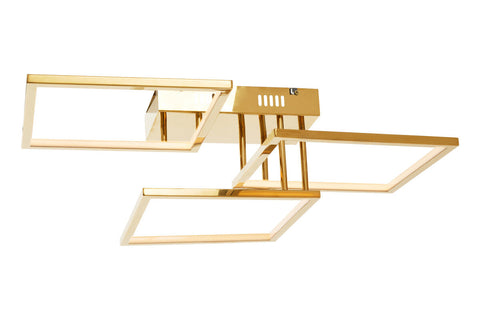 Trieste Three Square Ceiling Light