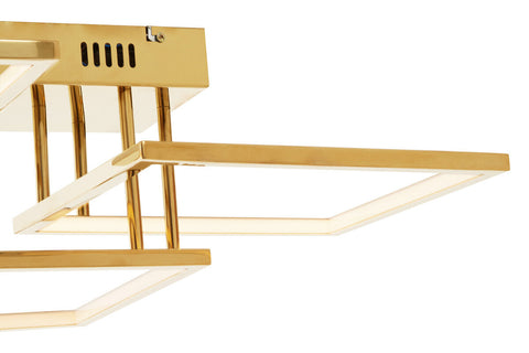 Trieste Three Square Ceiling Light
