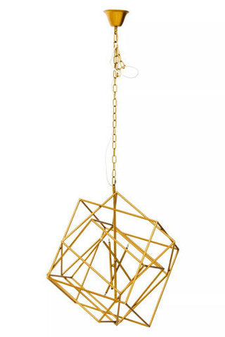 Kamara Brass Finish Six Bulb Pendant Light