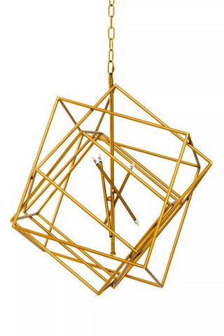Kamara Brass Finish Six Bulb Pendant Light