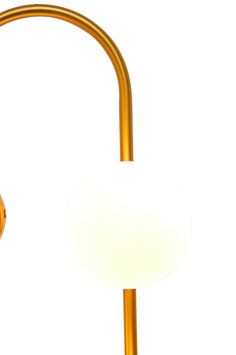 Abira Four Bulb White Glass Wall Light
