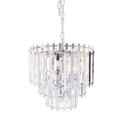 Babylon Eight Bulb Chrome Chandelier