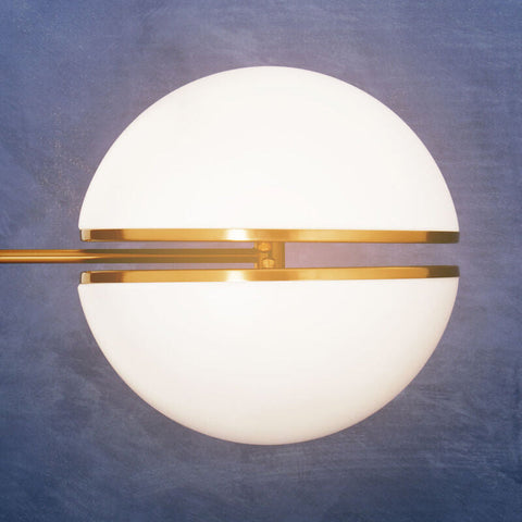 Abira Brushed Brass Ball Wall Light