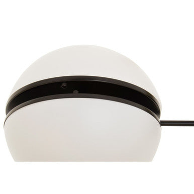 Abira Matt Black Ball Wall Light