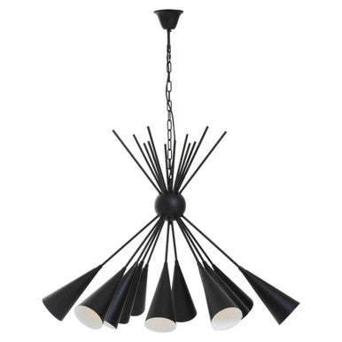Yara Matt Black Pendant Light
