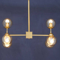 Abira Six Arm Gold Finish Pendant Light