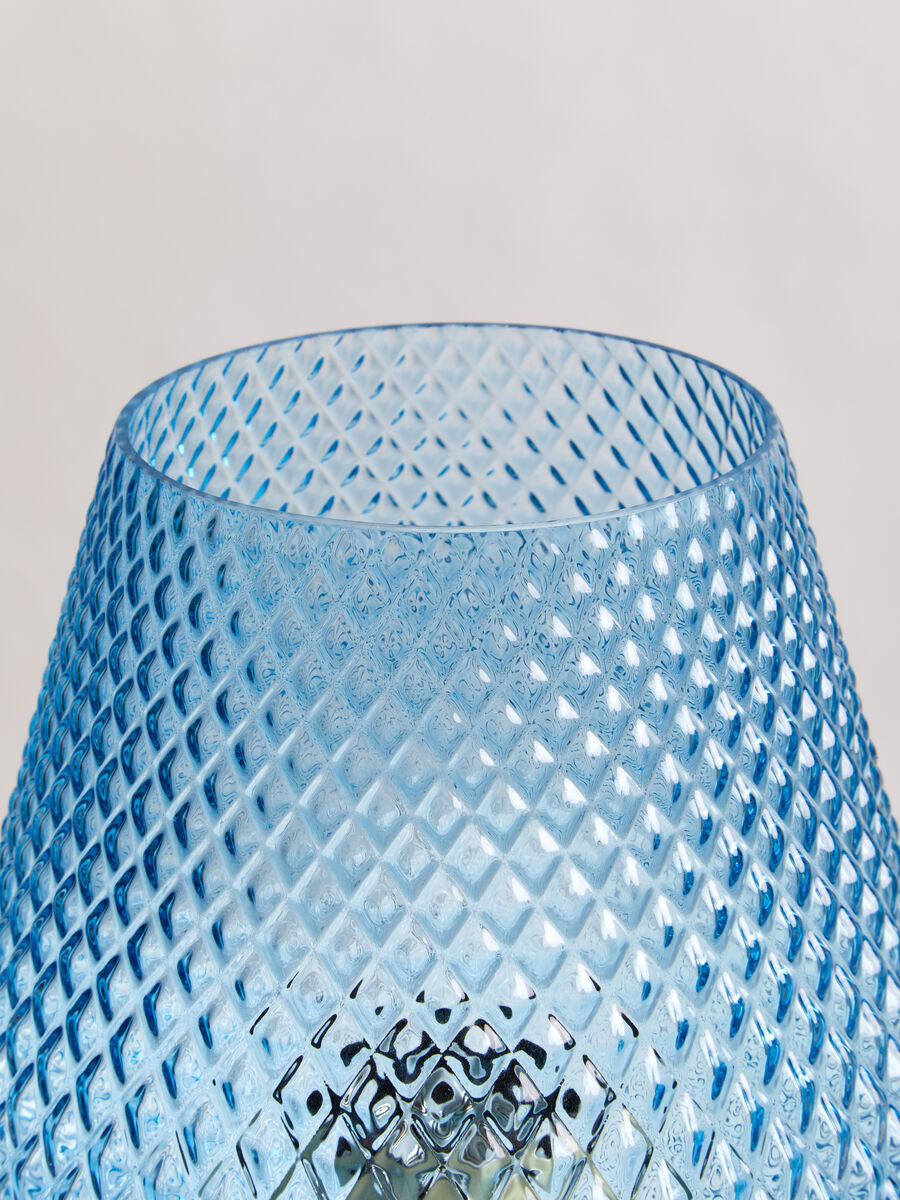 Noble Blue Glass Table Lamp