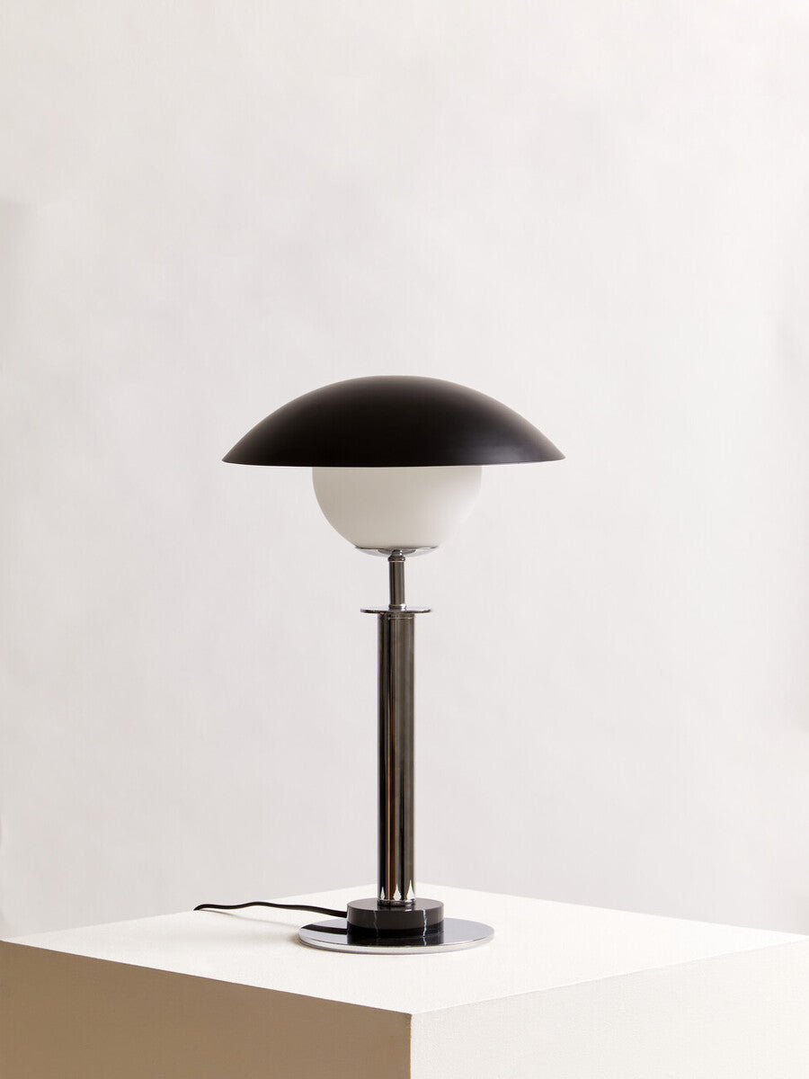 Octavia Silver Finish Metal Table Lamp
