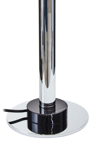 Octavia Silver Finish Metal Table Lamp