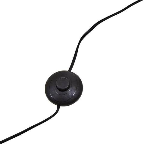 Murdoch Brushed Brass Floor Lamp with Black Marble Base