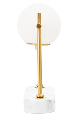 Zalika Marble And Gold Orb Table Lamp