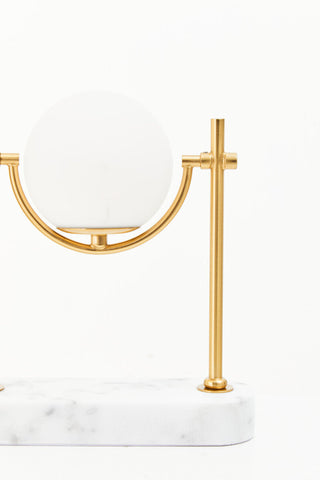 Zalika Marble And Gold Orb Table Lamp