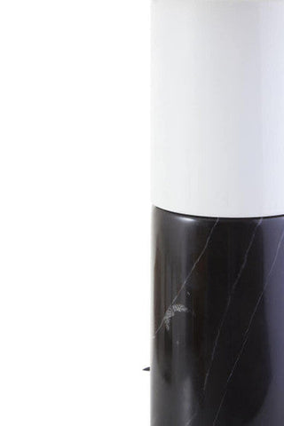 Eben Black and White Marble Table Lamp