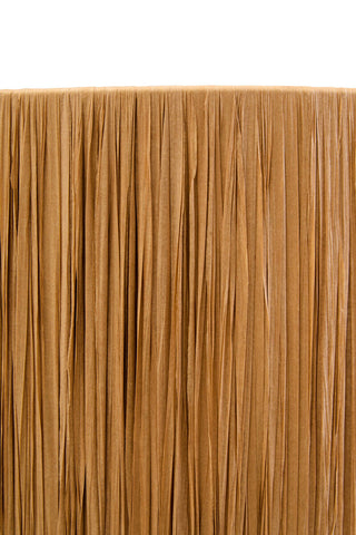 Carta Natural Papier Mache Table Lamp With Natural Raffia Shade