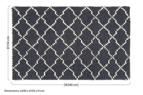 Bosie Kensington Townhouse Large Diamond Lattice Rug