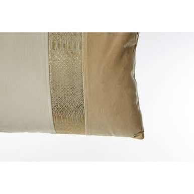 Bosie Kensington Townhouse Cream And Gold Rectangular Cushion