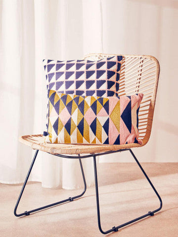 Bosie Ozella Grid Design Cushion