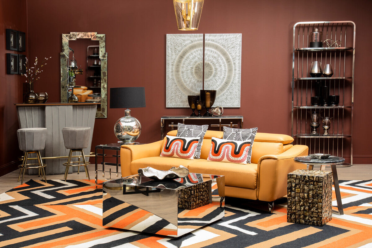 Bosie Ozella Curve Pattern Rectangular Cushion