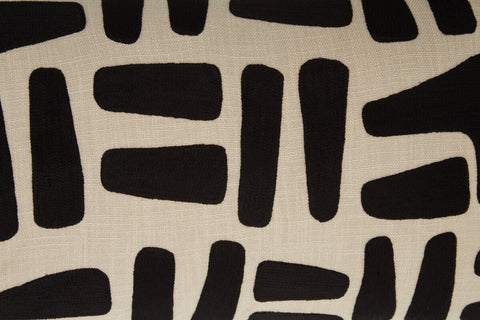Bosie Ozella Natural And Black Rectangular Cushion