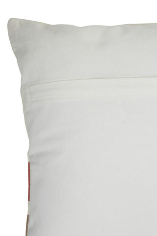 Bosie Ozella Red And White Tonal Cushion