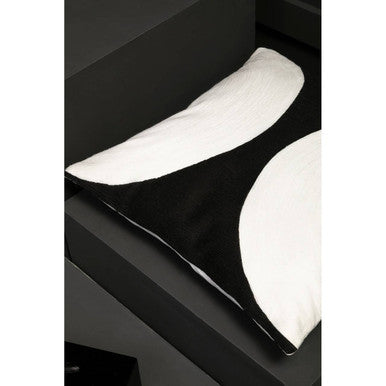 Bosie Ozella Black And White Semi Circular Design Cushion