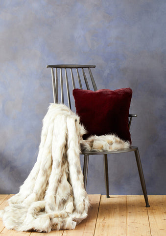 Bosie Lamina Red Wine Square Cushion