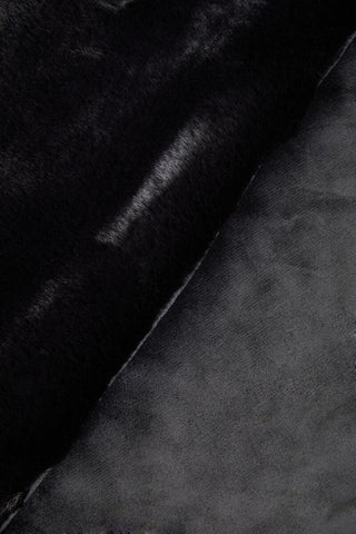 Bosie Lamina Black Fur Throw