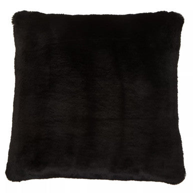 Bosie Lamina Black Square Fur Cushion
