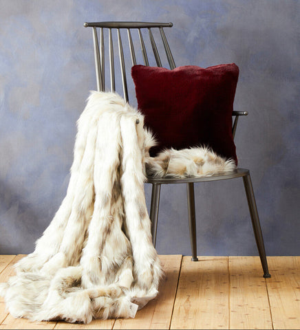 Bosie Lamina Natural Fur Throw