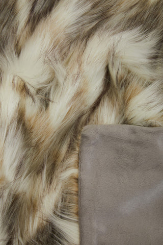 Bosie Lamina Natural Fur Throw