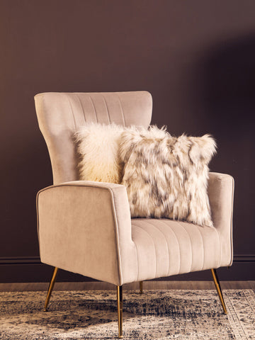 Bosie Lamina Natural Fur Square Fur Cushion